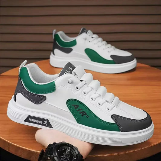 Trend 2025 New Men'S Shoes Leather Fashion Low-Top Men'S Casual Trendy Shoes Running Sports